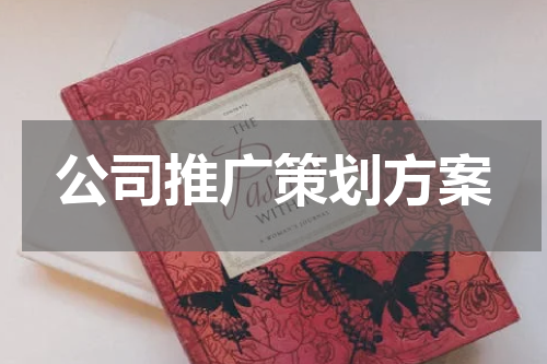 公司推广策划方案