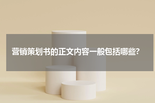 营销策划书的正文内容一般包括哪些?