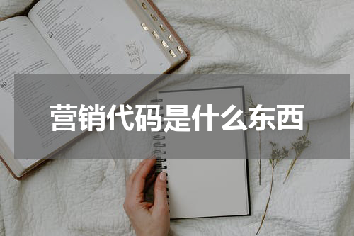 营销代码是什么东西