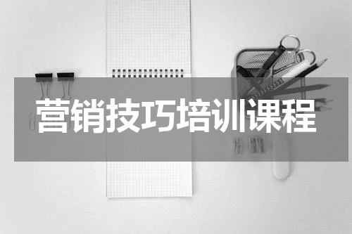 营销技巧培训课程