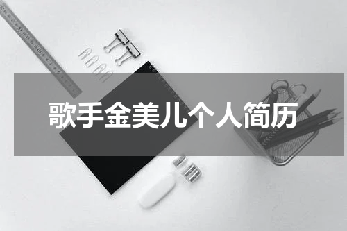 歌手金美儿个人简历
