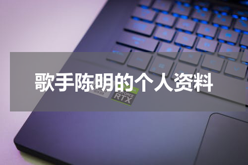 歌手陈明的个人资料