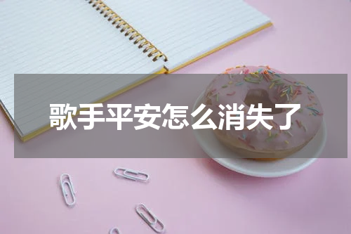 歌手平安怎么消失了