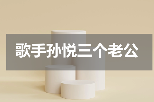歌手孙悦三个老公