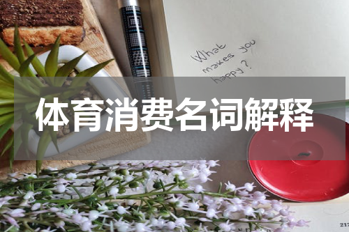 体育消费名词解释