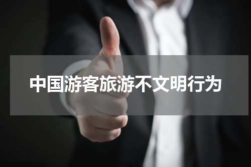 中国游客旅游不文明行为
