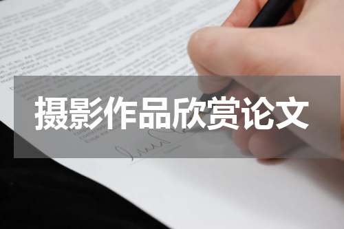 摄影作品欣赏论文