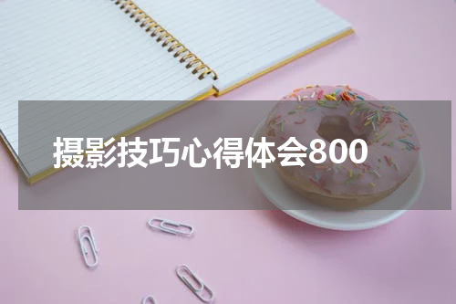 摄影技巧心得体会800