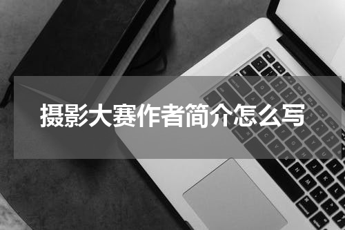摄影大赛作者简介怎么写
