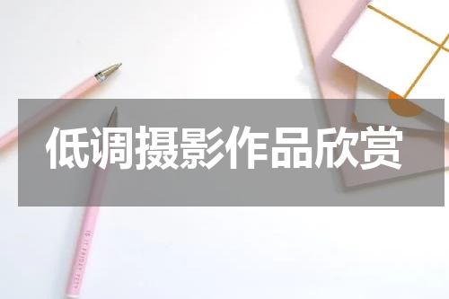 低调摄影作品欣赏