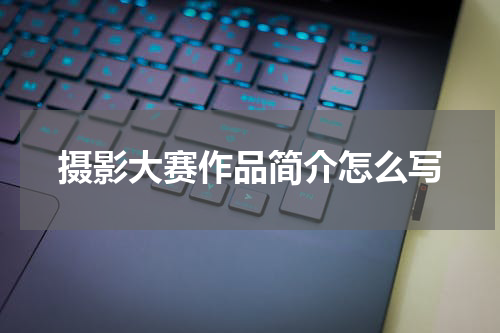 摄影大赛作品简介怎么写