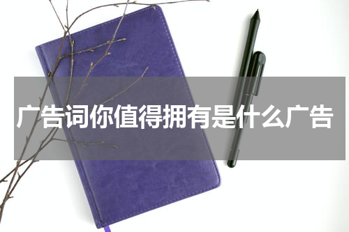 广告词你值得拥有是什么广告