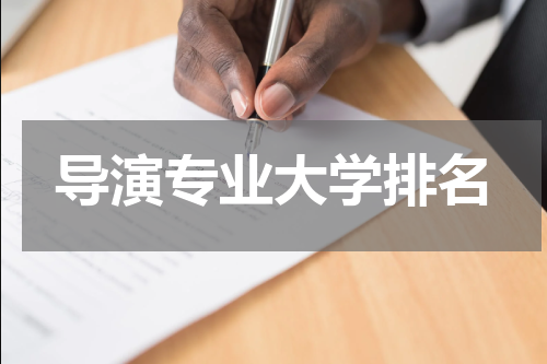 导演专业大学排名