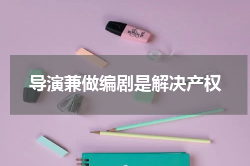 导演兼做编剧是解决产权