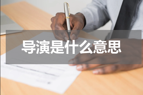 导演是什么意思