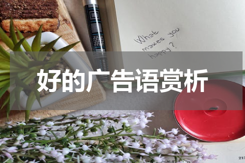 好的广告语赏析