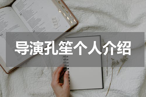 导演孔笙个人介绍