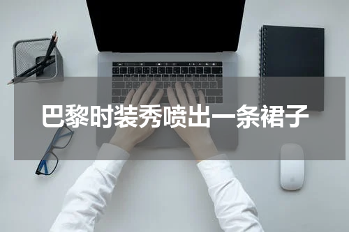 巴黎时装秀喷出一条裙子