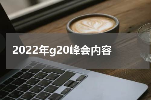 2022年g20峰会内容