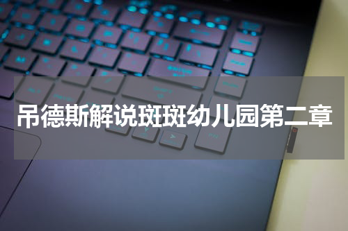 吊德斯解说斑斑幼儿园第二章