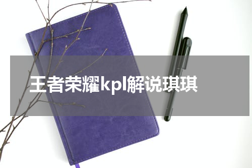 王者荣耀kpl解说琪琪