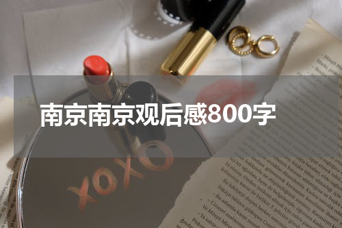 南京南京观后感800字