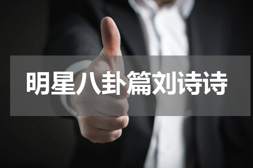 明星八卦篇刘诗诗