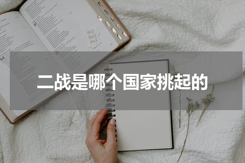 二战是哪个国家挑起的