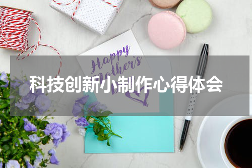科技创新小制作心得体会