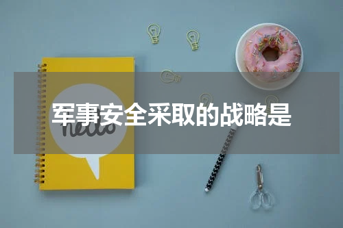 军事安全采取的战略是