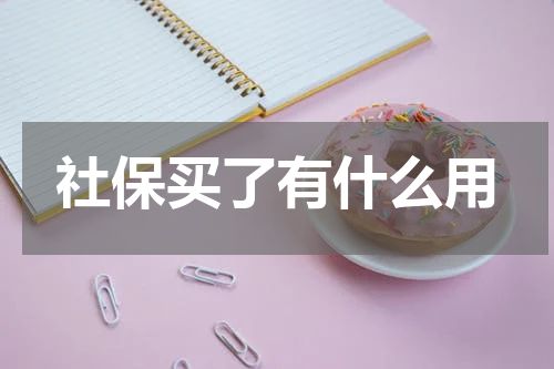 社保买了有什么用