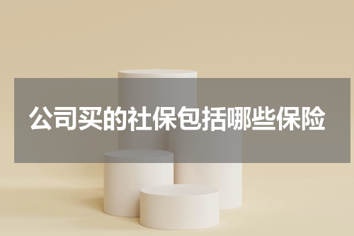 公司买的社保包括哪些保险