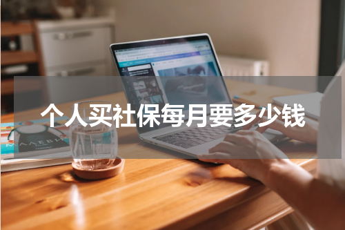 个人买社保每月要多少钱
