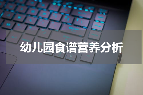 幼儿园食谱营养分析