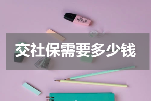 交社保需要多少钱