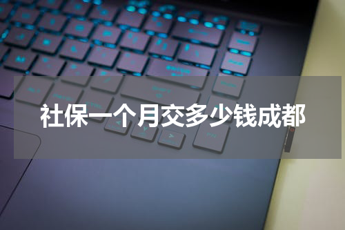 社保一个月交多少钱成都