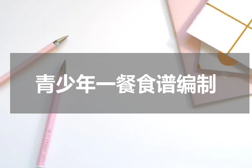 青少年一餐食谱编制
