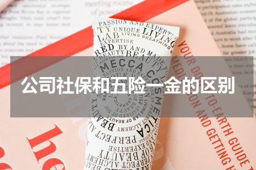 公司社保和五险一金的区别