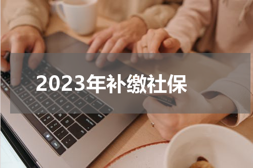 2023年补缴社保