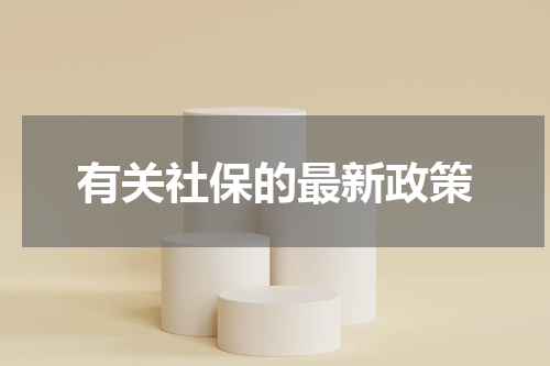 有关社保的最新政策