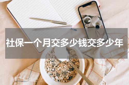 社保一个月交多少钱交多少年