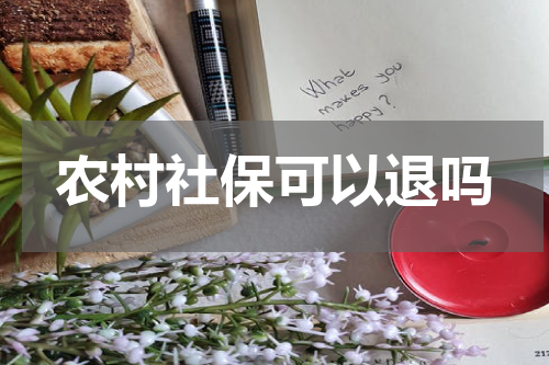 农村社保可以退吗