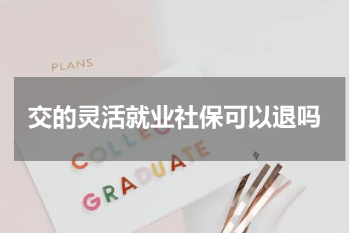 交的灵活就业社保可以退吗