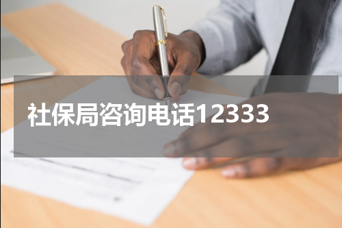 社保局咨询电话12333