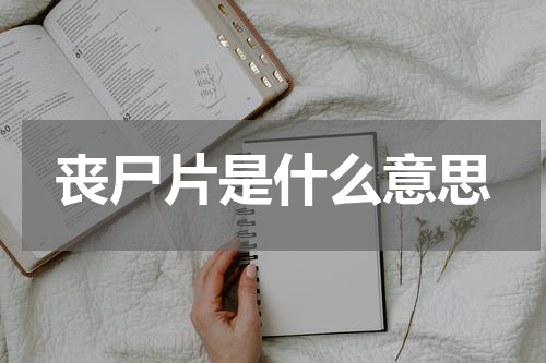丧尸片是什么意思