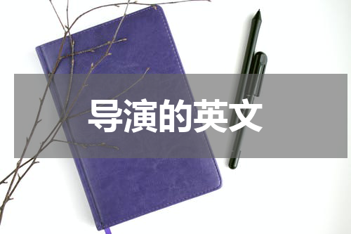 导演的英文