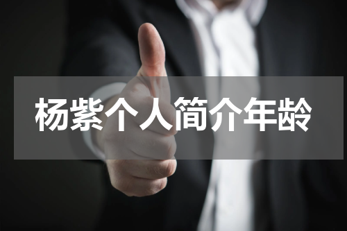 杨紫个人简介年龄