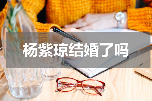 杨紫琼结婚了吗