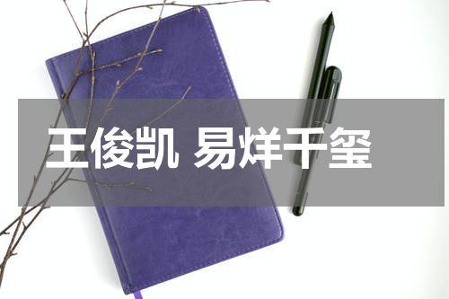王俊凯 易烊千玺