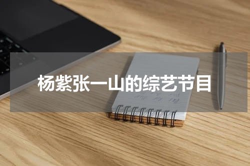 杨紫张一山的综艺节目